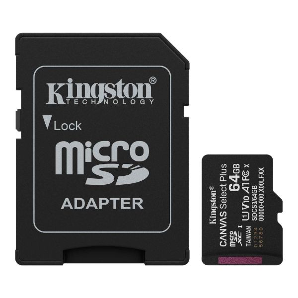 Imagen de Memoria Micro Sd Kingston Sdcs3/64gb 100mb/s-copiar