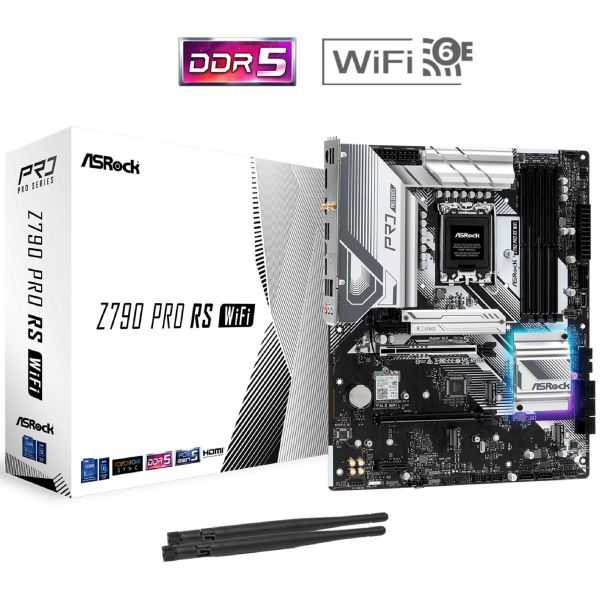 Imagen de Motherboard Intel 1700 DDR5 Z790 Pro Rs D5 Wifi Asrock