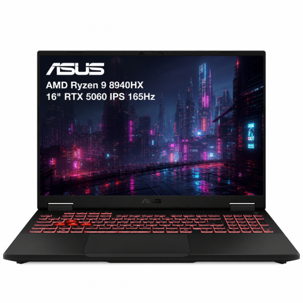 Imagen de Notebook Gamer Asus TUF A16 Ryzen 9 RTX5060 16GB 1TB 165Hz