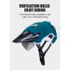 Imagen de Casco Para Ciclista Con Visor Y Luz Thinkrider HT-30