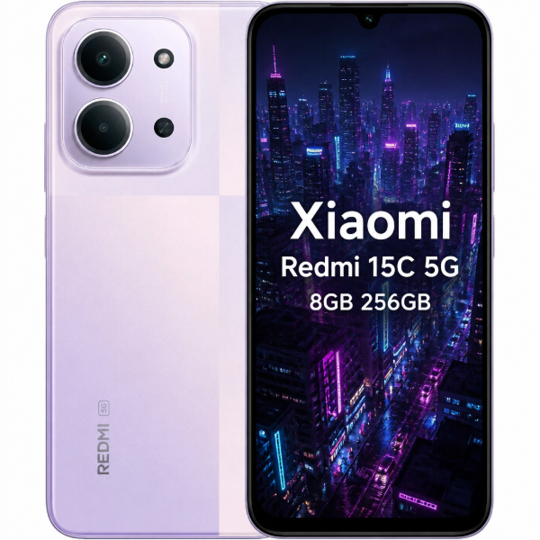 Imagen de Xiaomi Redmi 15C 5G 8GB 256GB 120Hz Cargador Funda