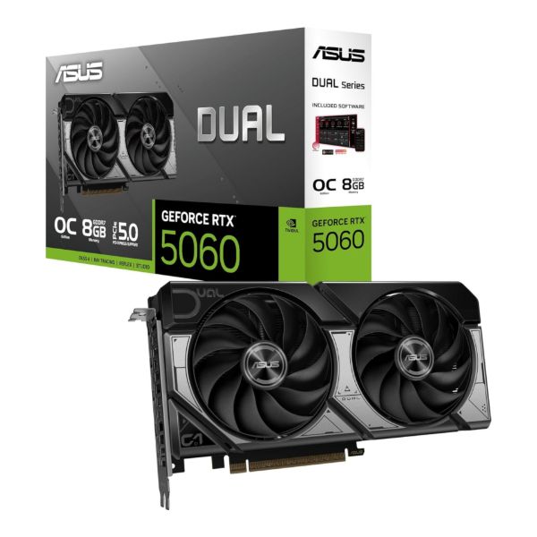 Imagen de Tarjeta de Video Asus Nvidia Dual GeForce RTX5060 8gb GDDR7