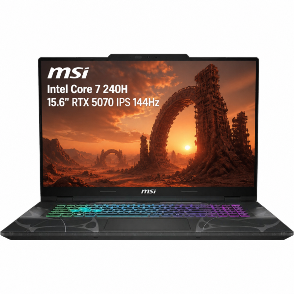 Imagen de Notebook Gamer MSI Cyborg 15 Core 7 240H 16GB 1TB RTX 5070