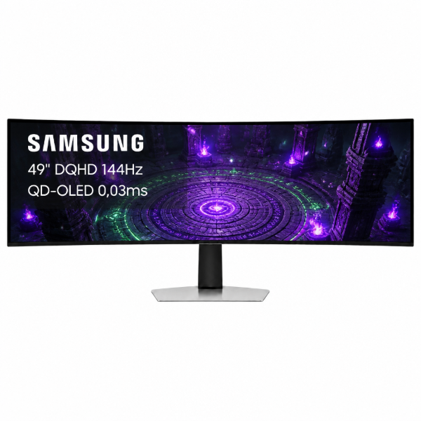 Imagen de Monitor Gamer Samsung 49" QD-OLED DQHD 144Hz Curvo