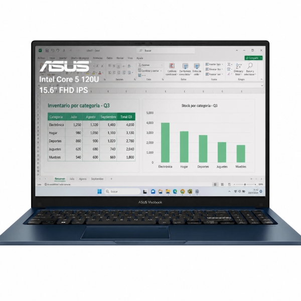 Imagen de Notebook Asus Vivobook 15,6'' Intel Core 5 8gb 512gb