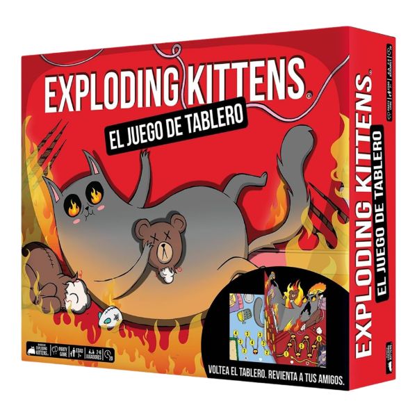 Imagen de Juego De Mesa Asmodee Exploding Kittens: El Juego De Tablero +7