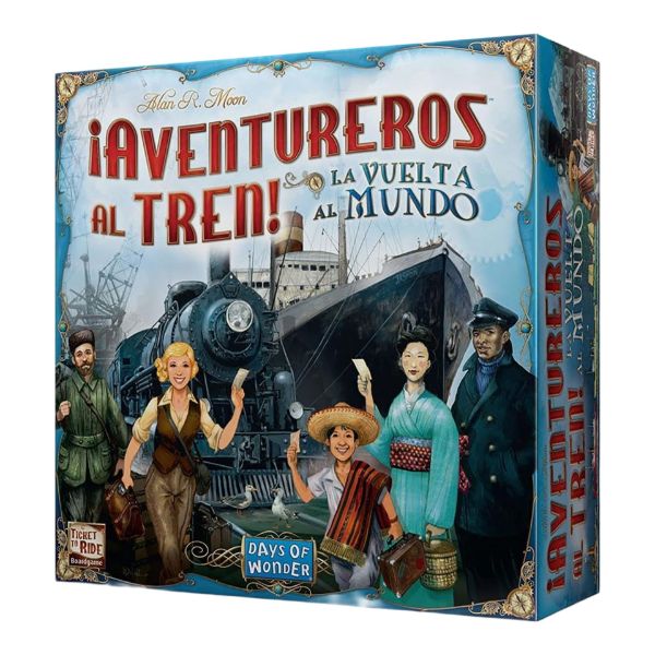 Imagen de Juego de Mesa Asmodee ¡Aventureros Al Tren! La Vuelta Al Mundo +10