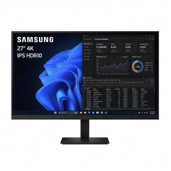Imagen de Monitor Samsung 27" IPS 4K HDR10 sRGB 99%