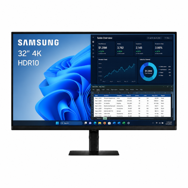 Imagen de Monitor Samsung 32" 4K HDR10 USB-C 90W KVM