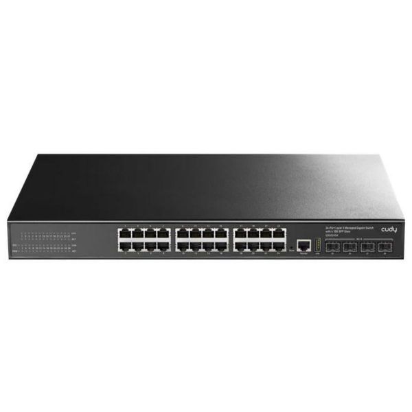 Imagen de Switch Cudy Gigabit Administrable 24p Layer3 + 4 S