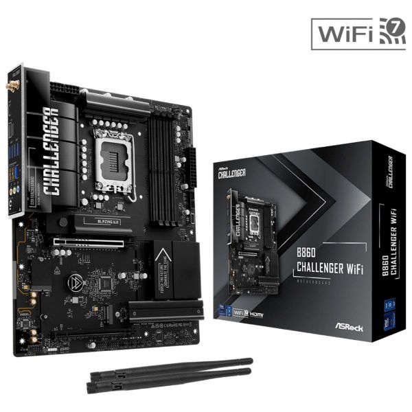 Imagen de Motherboard Asrock B860 Challenger Wifi S1851