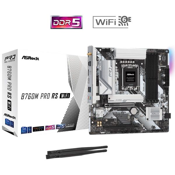 Imagen de Motherboard Asrock B760m Pro Rs Ddr5 Wifi S1700