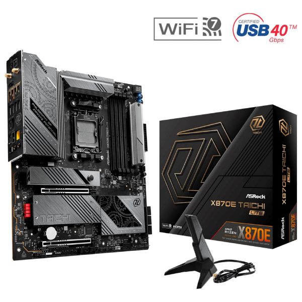 Imagen de Motherboard Asrock X870e Taichi Lite WiFi Am5