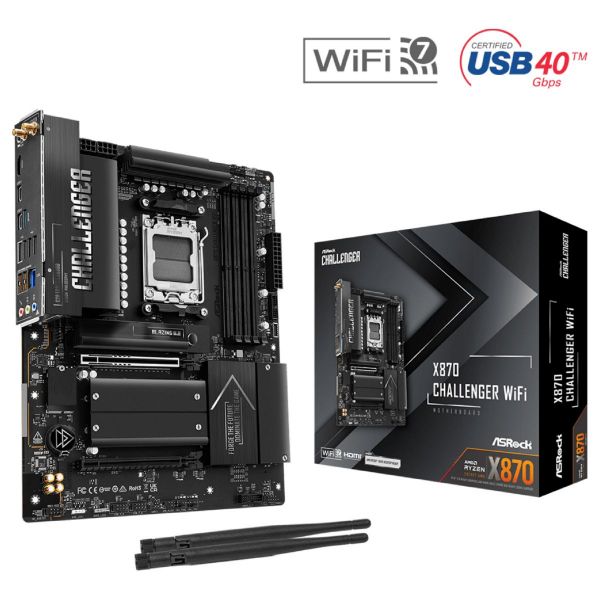 Imagen de Motherboard Asrock X870 Challenger Wifi Am5