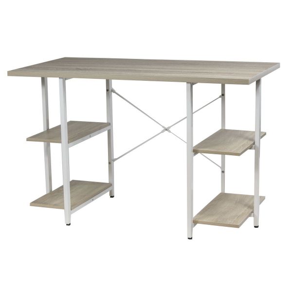 Imagen de Escritorio 4 Estantes Blanco/madera - Tb15-nk03
