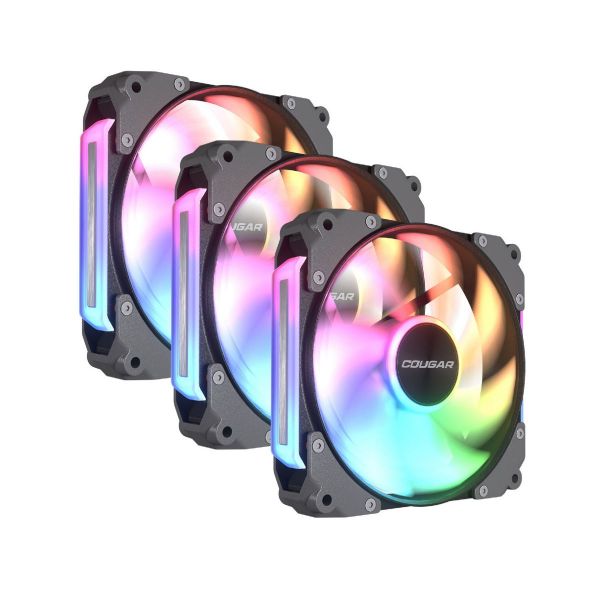 Imagen de Fan Cougar Apolar 120 Black Kit X3 Argb