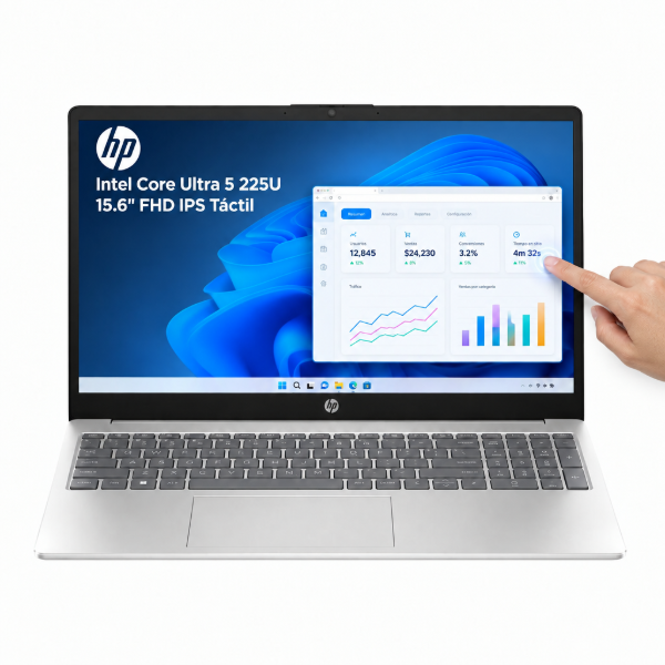 Imagen de Notebook HP 15 Intel Core Ultra 5 8GB 512GB 15.6" FHD Táctil