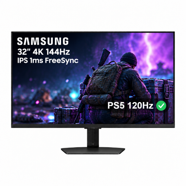 Imagen de Monitor Gamer Samsung 32" IPS 4K 144Hz 1ms Smart