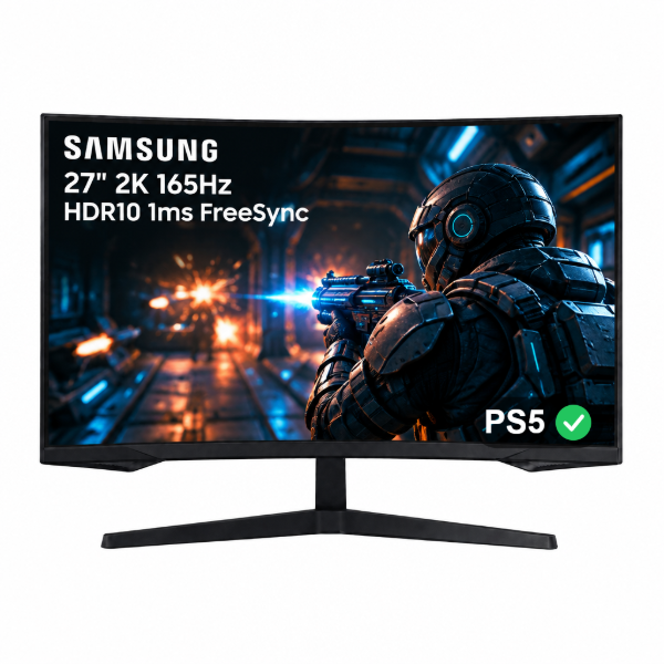 Imagen de Monitor Gamer Samsung 27" Curvo 2K 165Hz 1ms HDR