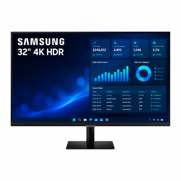Imagen de Monitor Samsung Smart 32" 4K USB-C Parlantes HDR