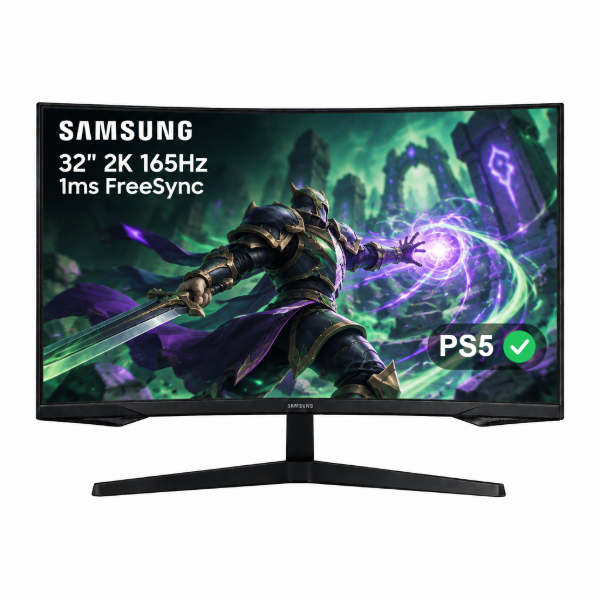 Imagen de Monitor Gamer Curvo Samsung 32" 2K 165Hz 1ms