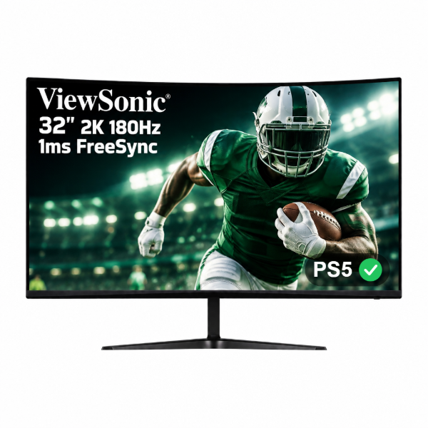 Imagen de Monitor Gamer ViewSonic 32" Curvo 2K 180Hz 1ms