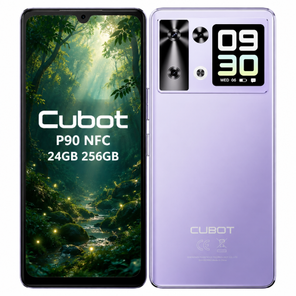 Imagen de Cubot P90 NFC 24GB 256GB 120Hz Doble Pantalla Cargador Funda