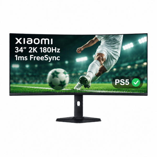 Imagen de Monitor Gamer Xiaomi 34" Curvo 2K 21:9 180Hz 1ms
