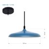 Imagen de Luminaria Colgante Led Curvy / Gris Acero