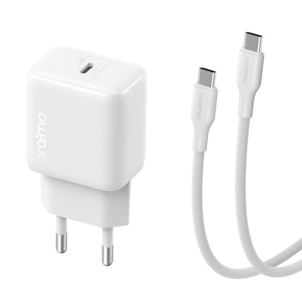 Imagen de Kit Oraimo Cargador 20w/fast Type-c + Cable C A C