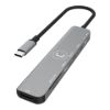 Imagen de Hub Unno Tipo C 7 En 1 Hdmi Pd Usb-A Usb-C 3.0 Sd Micro Sd