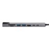 Imagen de Hub Unno Tipo C 8 En 1 Rj45 Hdmi Pd Usb-A Usb-C 3.0 Sd Micro Sd