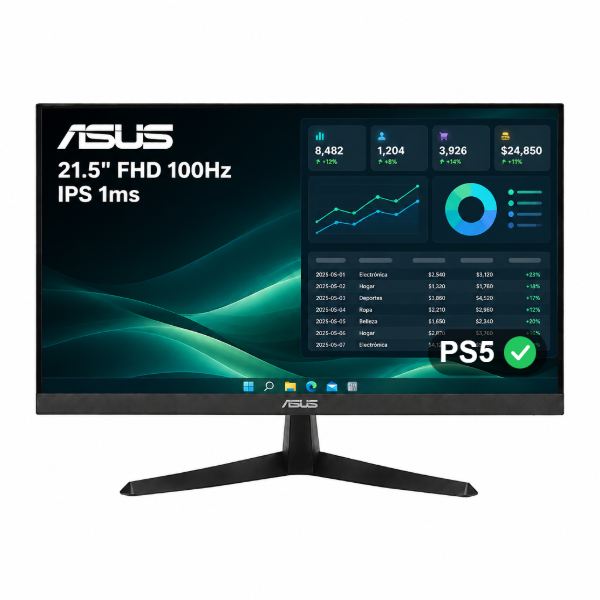 Imagen de Monitor Asus 21.5" IPS Full HD 100Hz 1ms