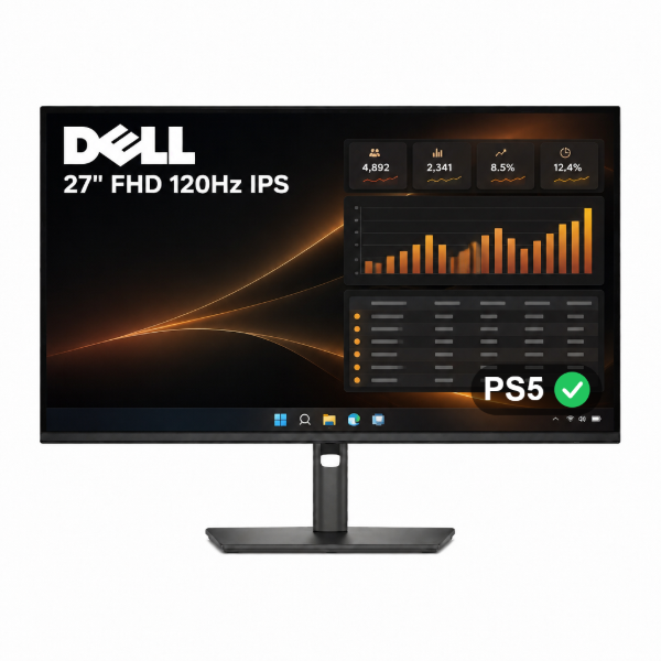 Imagen de Monitor Dell 27" IPS Full HD 120Hz USB-C 100W Hub RJ45