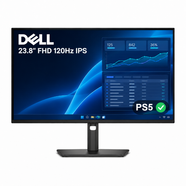 Imagen de Monitor Dell 23.8" IPS Full HD 120Hz USB-C 100W Hub RJ45