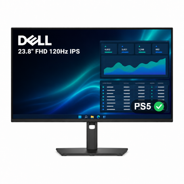 Imagen de Monitor Dell 23.8" IPS Full HD 120Hz Altura Ajustable